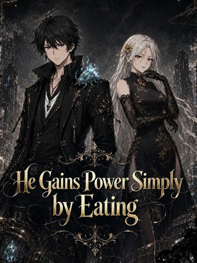 He Gains Power Simply by Eating