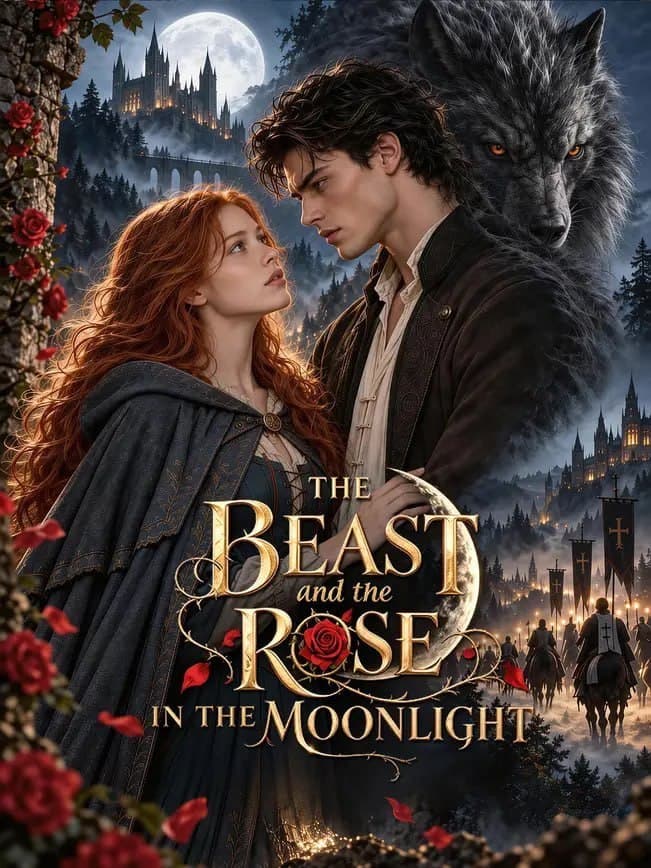 The Beast and the Rose in the Moonlight